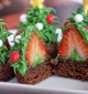 aardbeien-kerstmis-cupcake