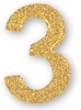 number-3-glitter-gold
